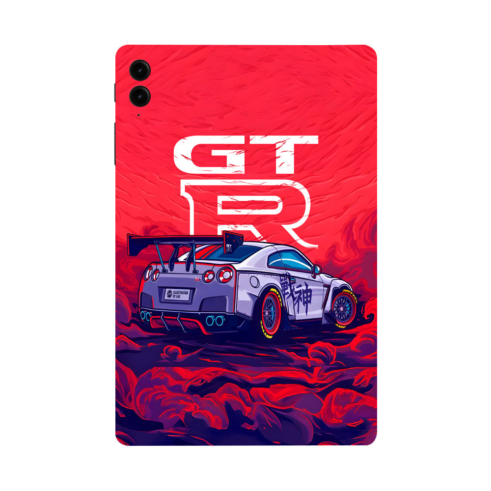 Samsung Galaxy Tab S9 FE Plus Nissan GTR Racing Edition Cars & Bikes 3D Tablet Skin