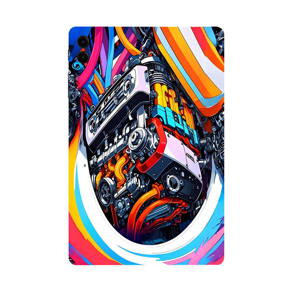 Samsung Galaxy Tab S9 FE Plus Power in Motion Cars & Bikes Tablet Skins