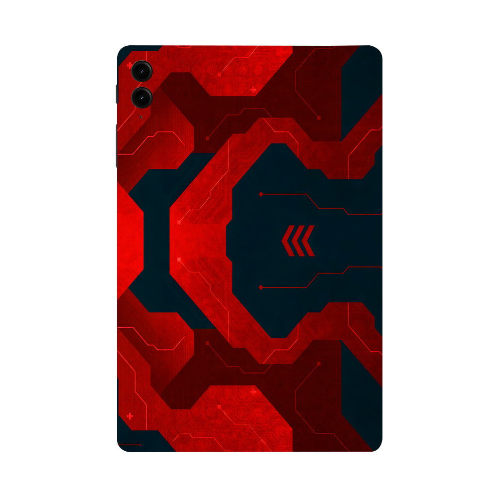 Samsung Galaxy Tab S9 FE Plus Red Flow Tablet Skins