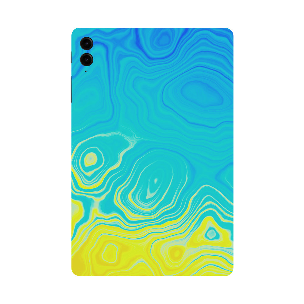 Samsung Galaxy Tab S9 FE Plus Ocean Gradient Waves Tablet Skins
