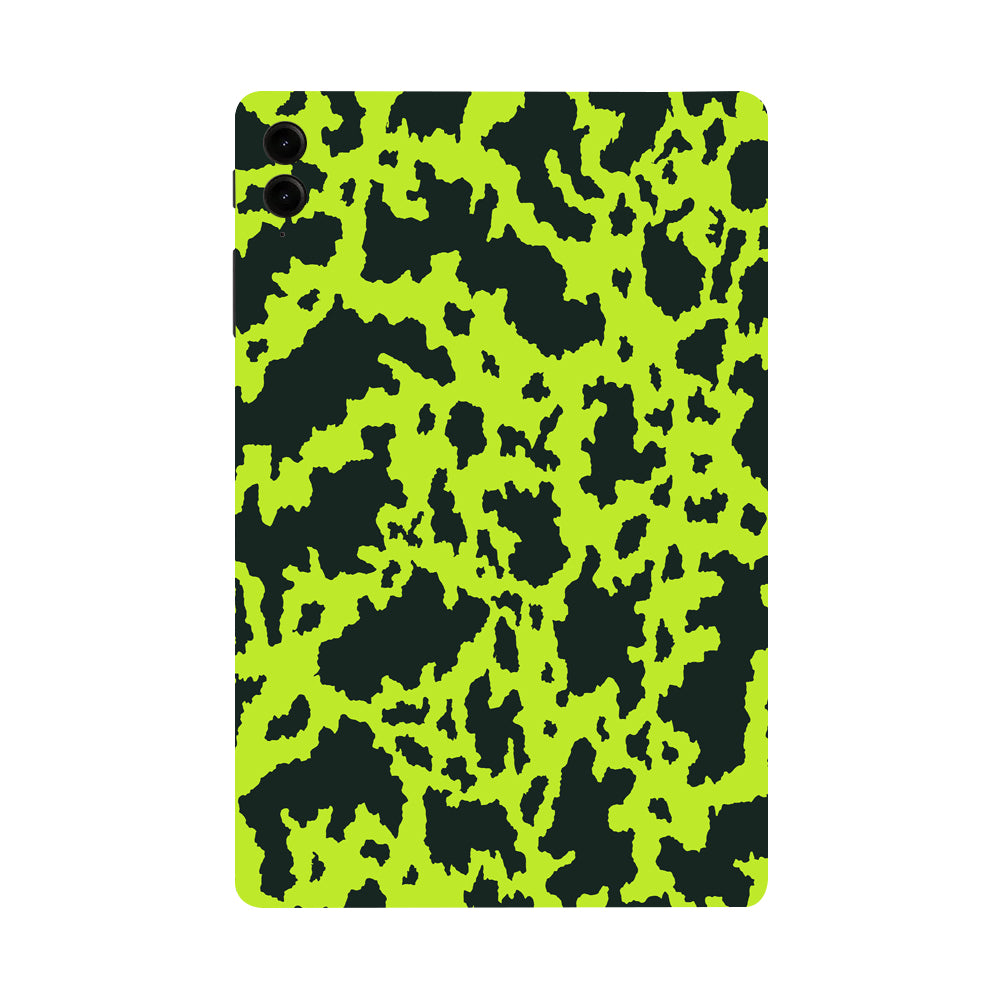 Samsung Galaxy Tab S9 FE Plus Neon Green Splatter Tablet Skins