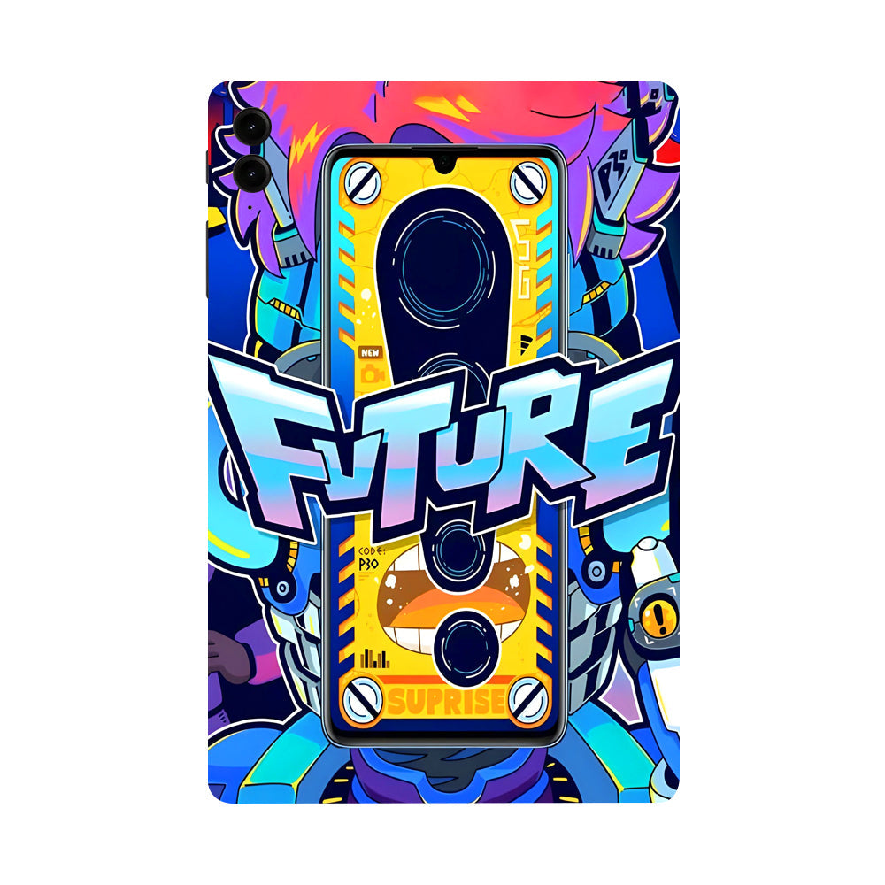 Samsung Galaxy Tab S9 FE Plus Futuristic Cyberpunk Tablet Skins