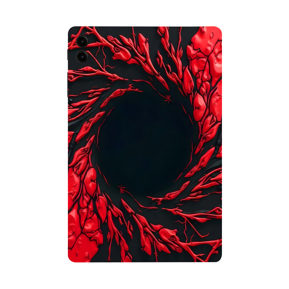 Samsung Galaxy Tab S9 FE Plus Spiderman Web Red Movies Tablet Skins