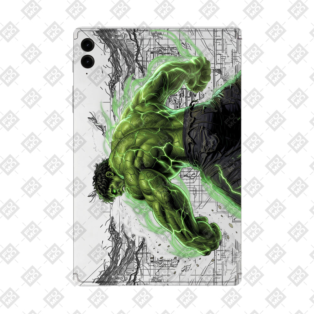 Samsung Galaxy Tab S9 FE Plus Transparent Hulk Smash Tablet Skin