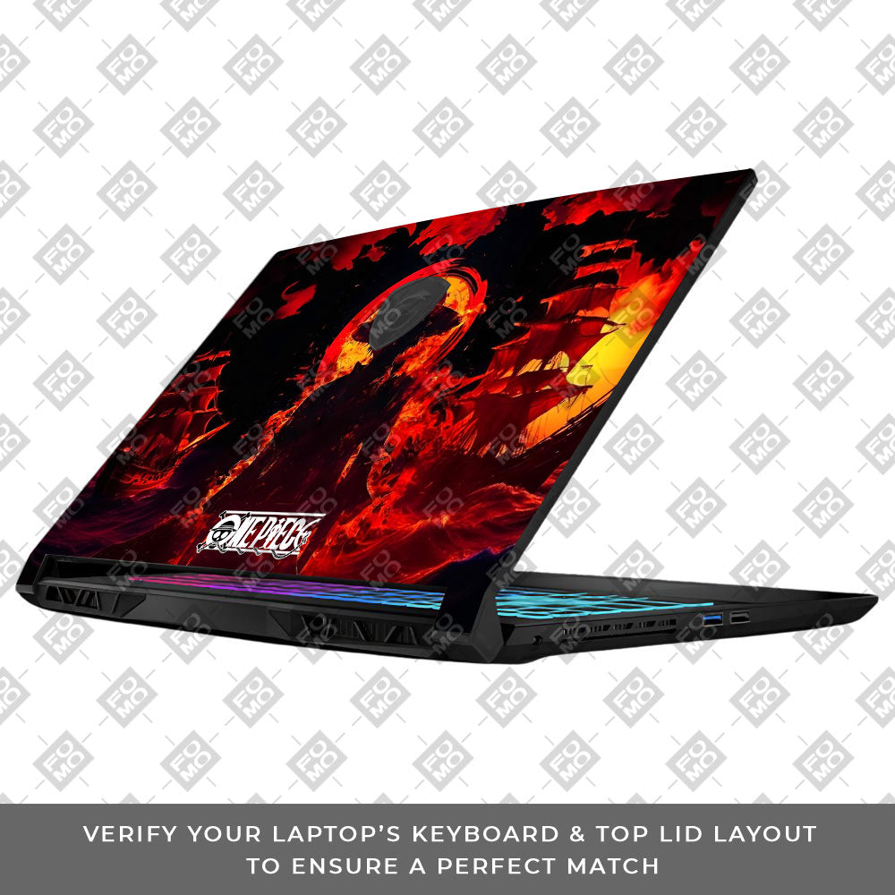Luffy's Burning Tide MSI Katana 15 B13V Laptop Skin
