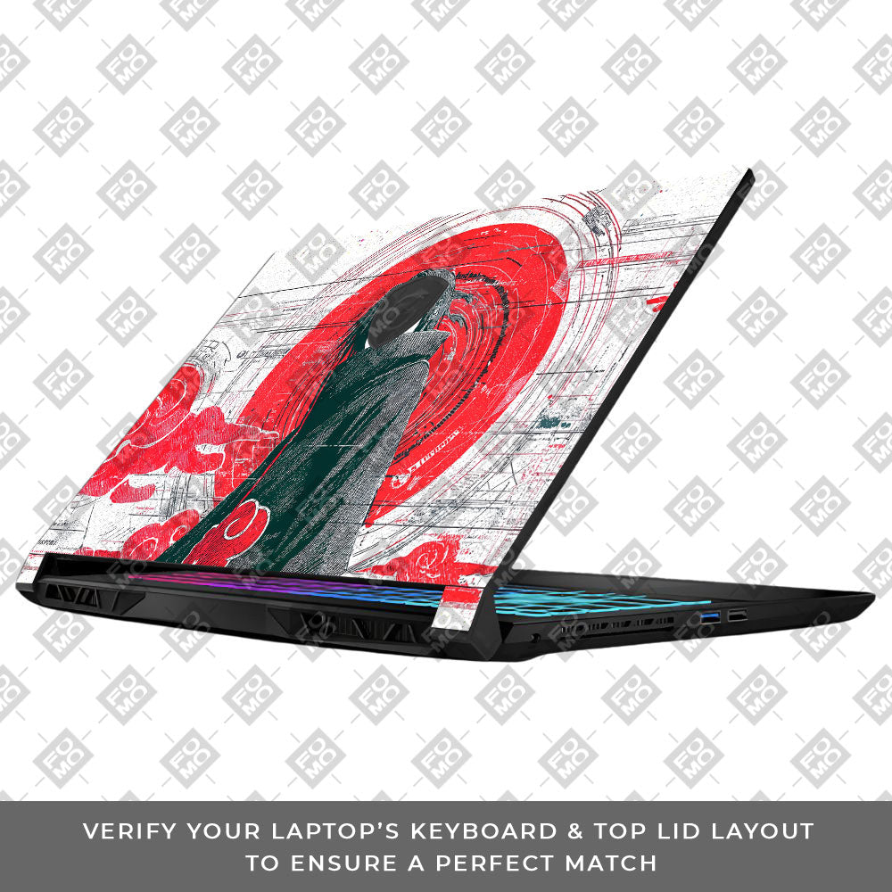 Itachi Uchiha Mark of the Akatsuki MSI Katana 15 B13V Laptop Skin