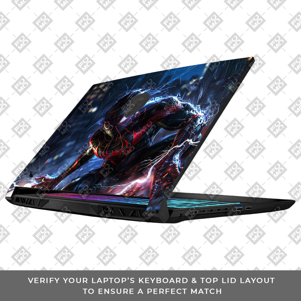 Miles Morales Shockwave MSI Katana 15 B13V Laptop Skin