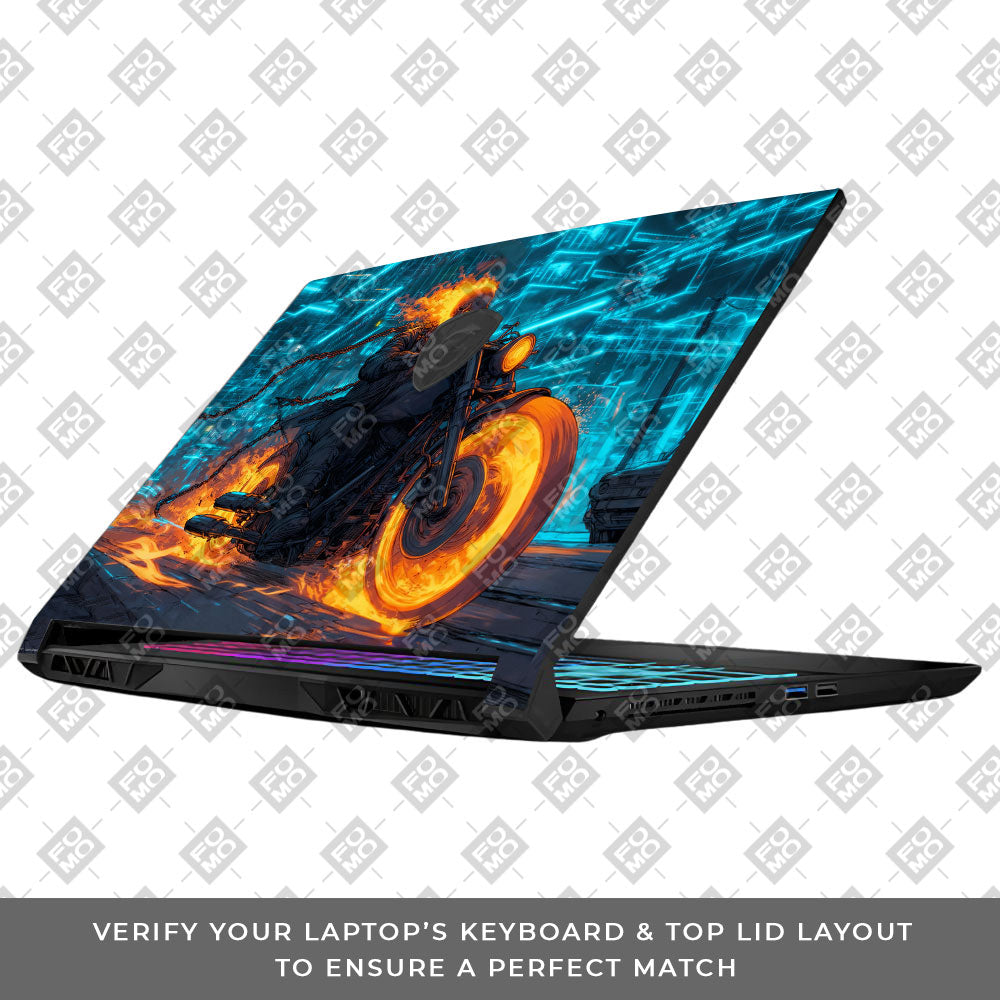 Hellfire Rider MSI Katana 15 B13V Laptop Skin