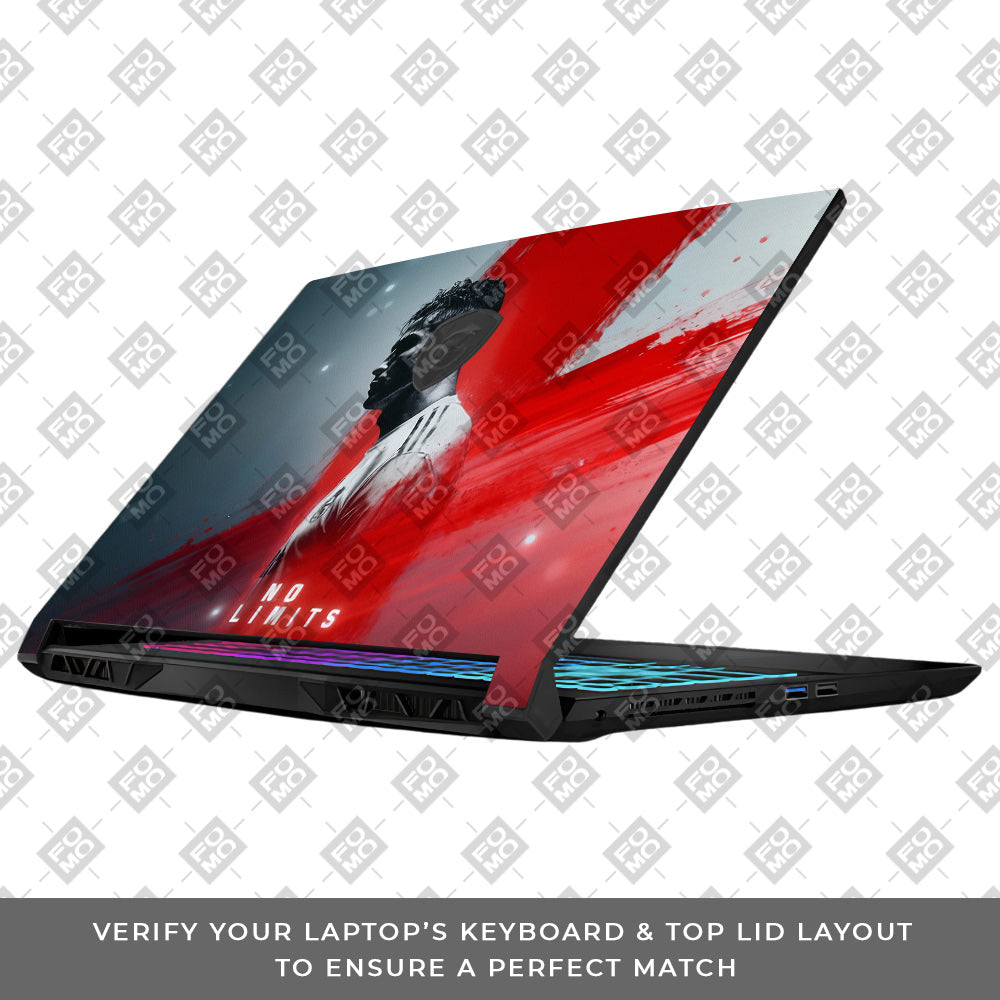 No Limits Ronaldo Spirit MSI Katana 15 B13V Laptop Skin
