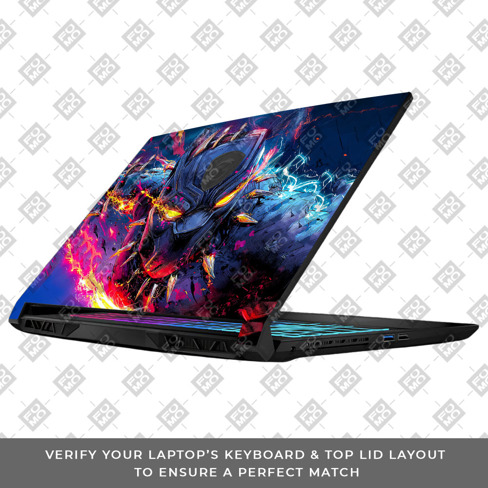 Vibranium Fury Wakandan Charge MSI Katana 15 B13V Laptop Skin