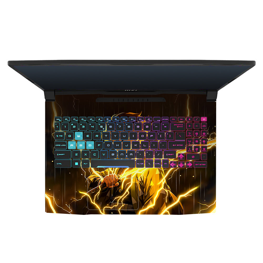 Thunder Soul Lightning Zenitsu MSI Katana 15 B13V 3D Laptop Skin