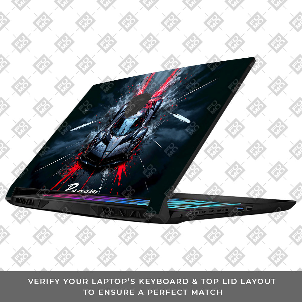 Pagani Midnight Impact MSI Katana 15 B13V Laptop Skin