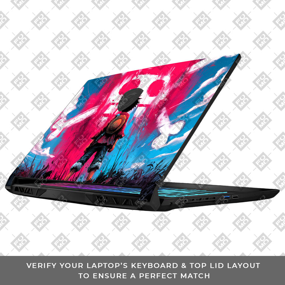 Straw Hat Graffiti One Piece MSI Katana 15 B13V Laptop Skin
