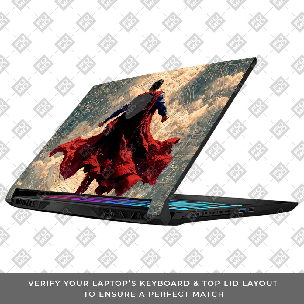Superman Ascends MSI Katana 15 B13V Laptop Skin