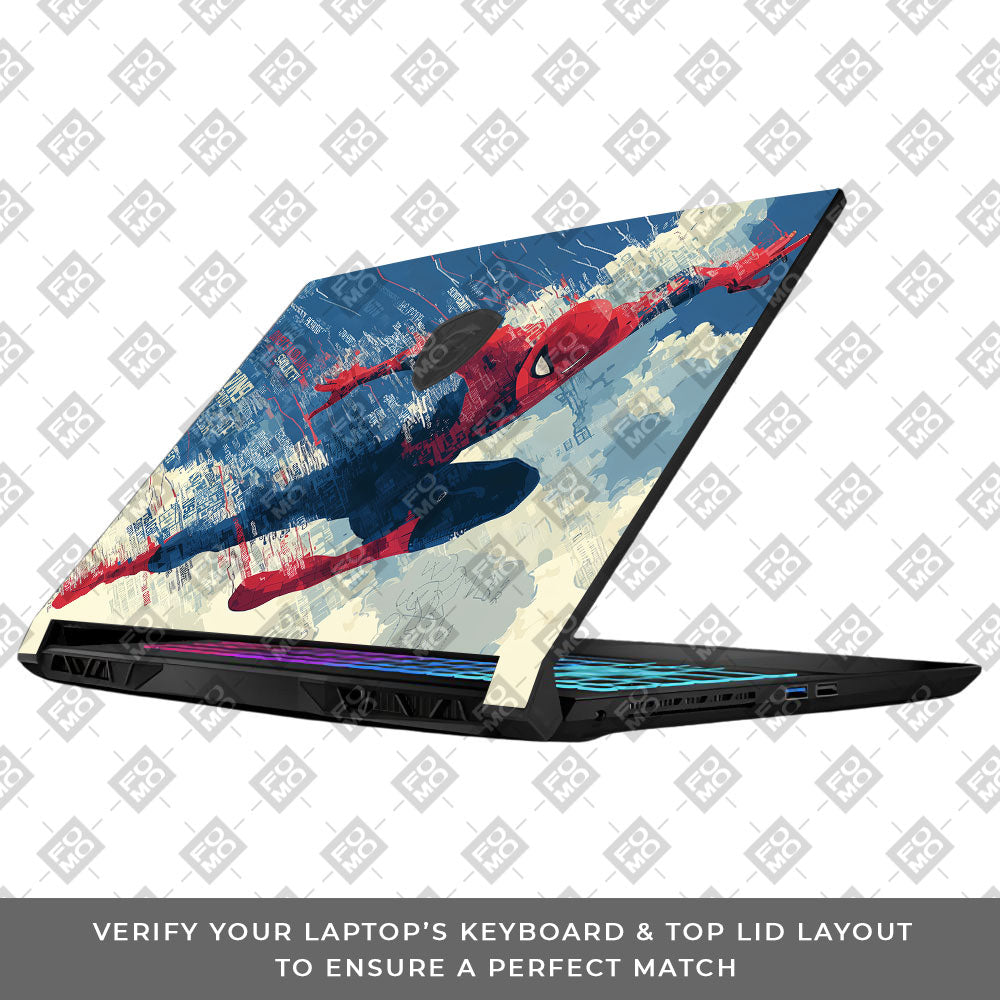Spiderman Velocity MSI Katana 15 B13V Laptop Skin