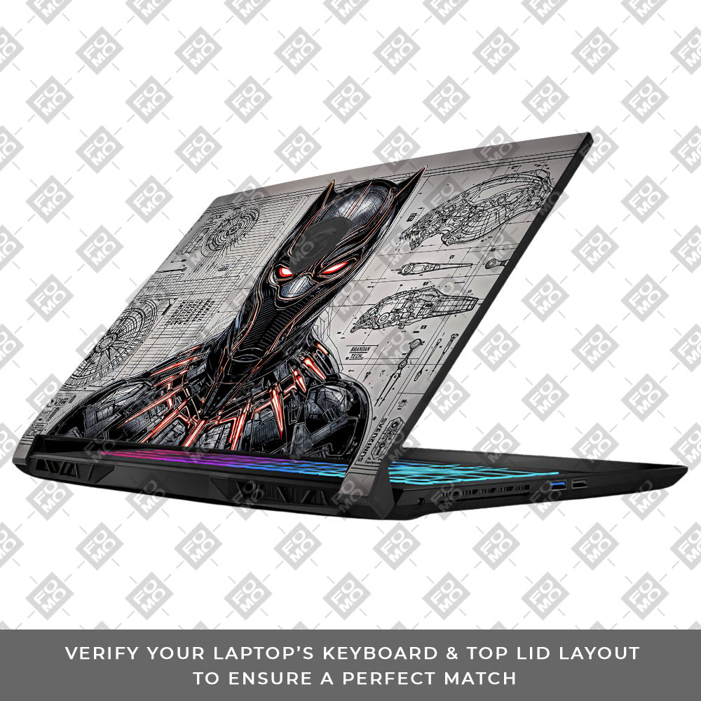 Black Panther Vibranium Tech MSI Katana 15 B13V 3D Laptop Skin