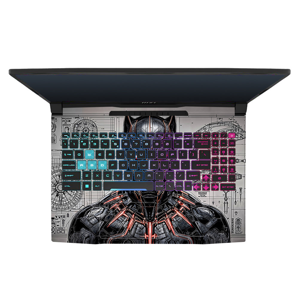Black Panther Vibranium Tech MSI Katana 15 B13V 3D Laptop Skin