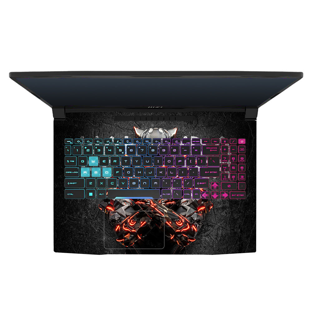 Black Panther Glowing Fury MSI Katana 15 B13V Laptop Skin