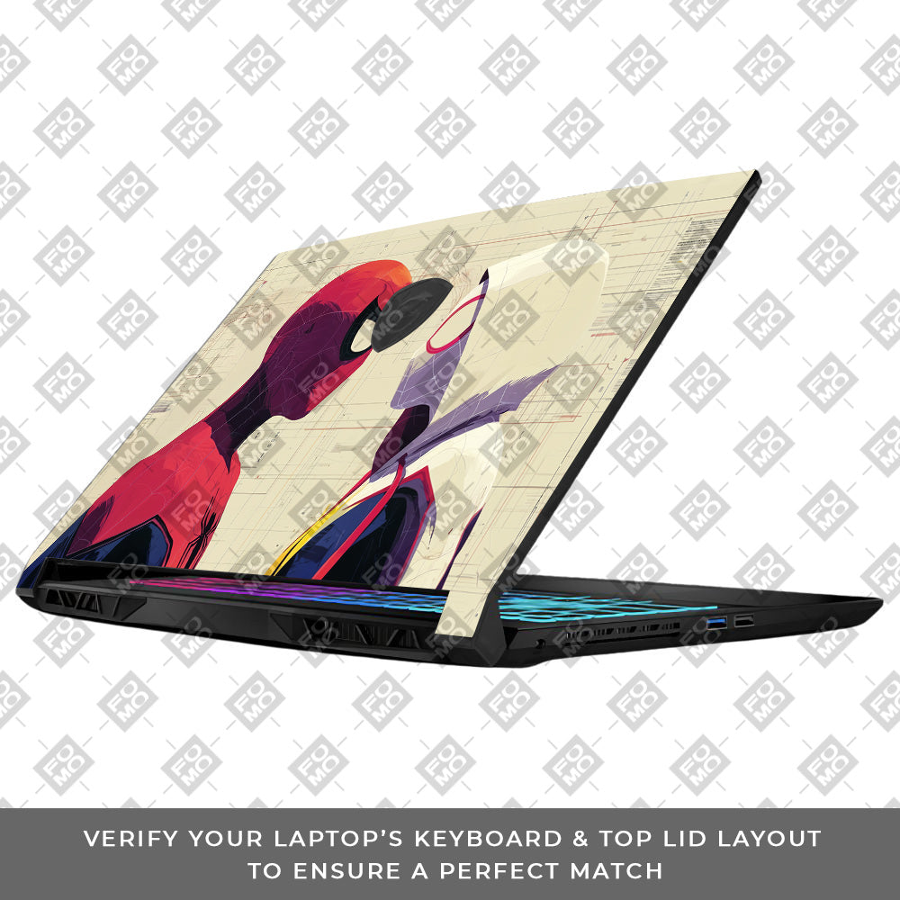 Spider Man X Spider Gwen MSI Katana 15 B13V Laptop Skin