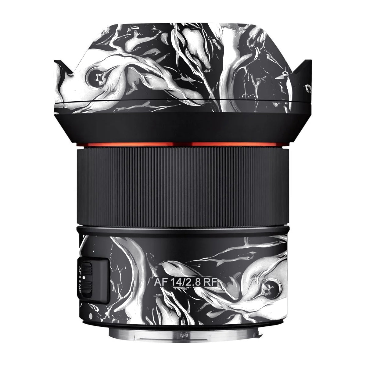 Venom Black Samyang AF 14mm F/2.8 RF Camera Lens Skin
