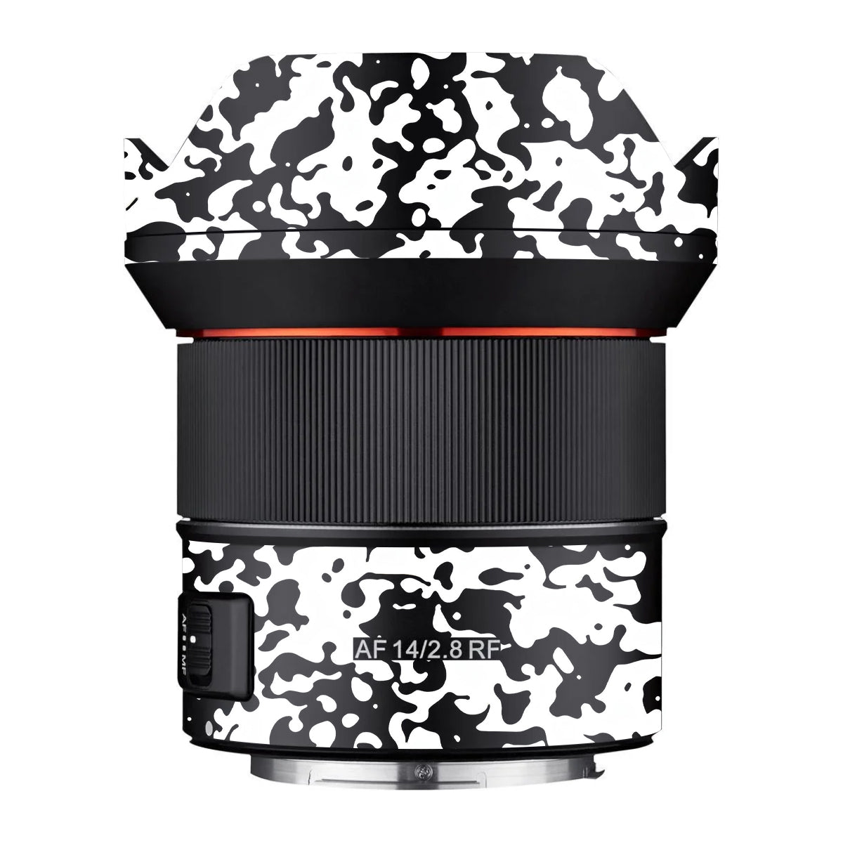 Snow Camo Samyang AF 14mm F/2.8 RF Camera Lens Skin