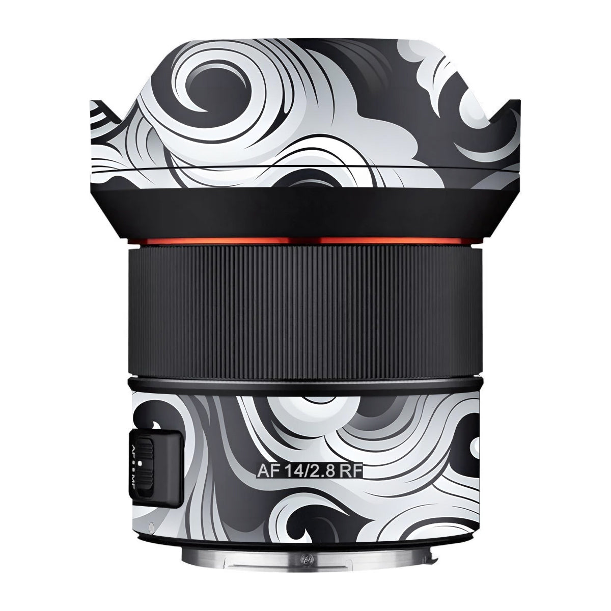 Smoke Swirl Samyang AF 14mm F/2.8 RF Camera Lens Skin