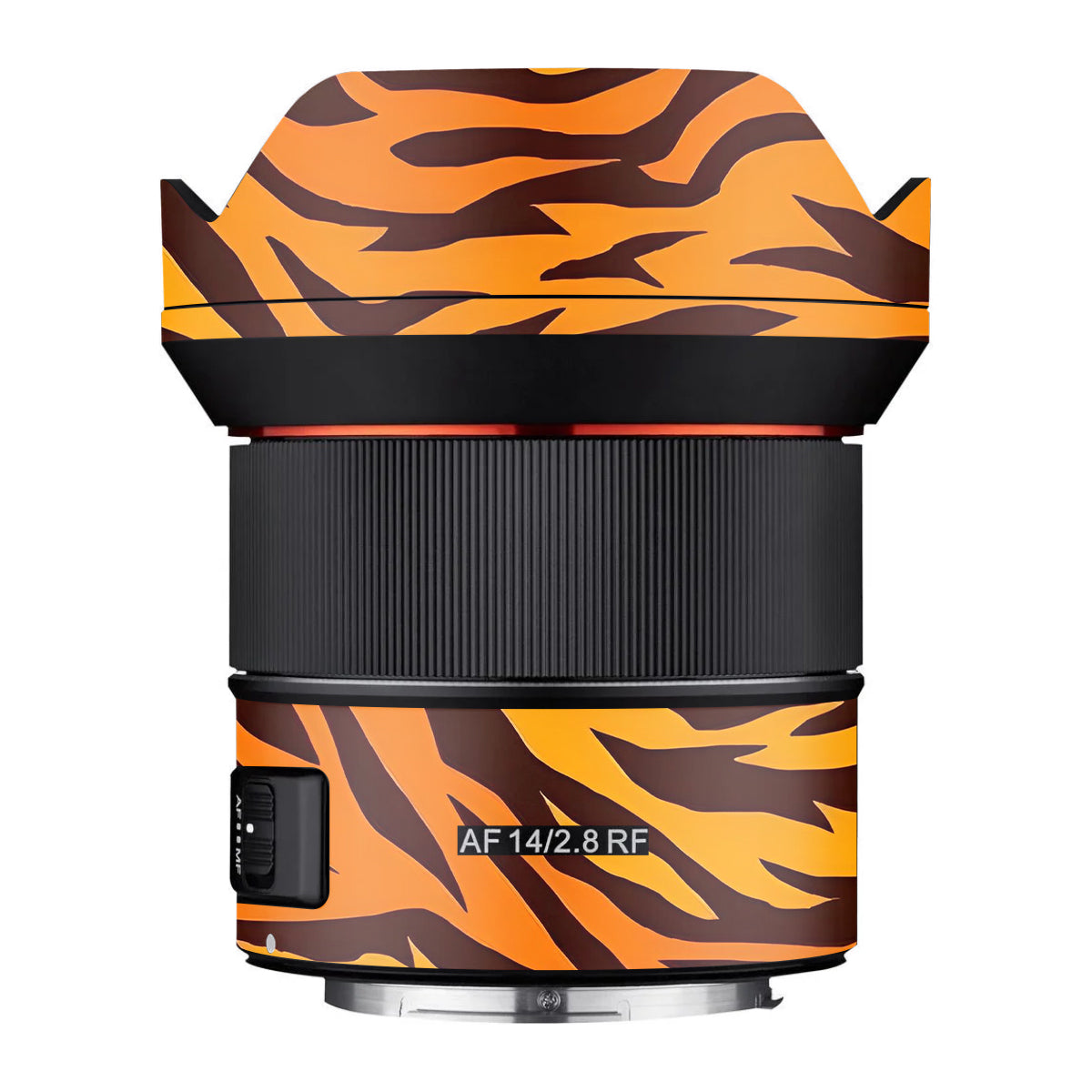 Wild Tiger Stripes Samyang AF 14mm F/2.8 RF Camera Lens Skin