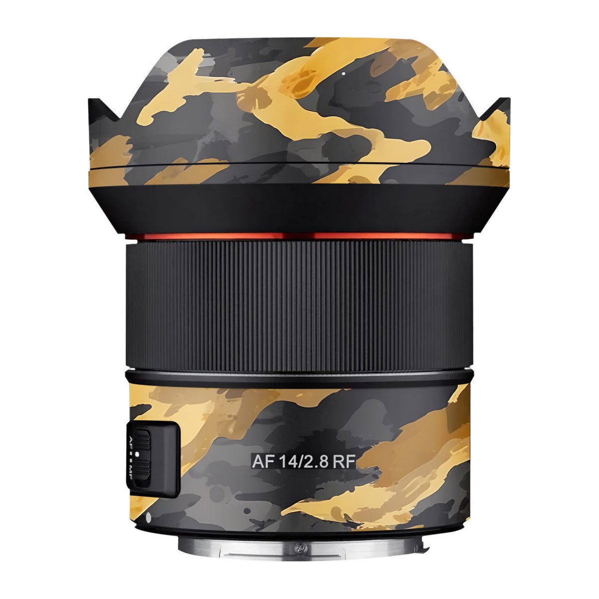 Camo Tiger Blend Samyang AF 14mm F/2.8 RF Camera Lens Skin