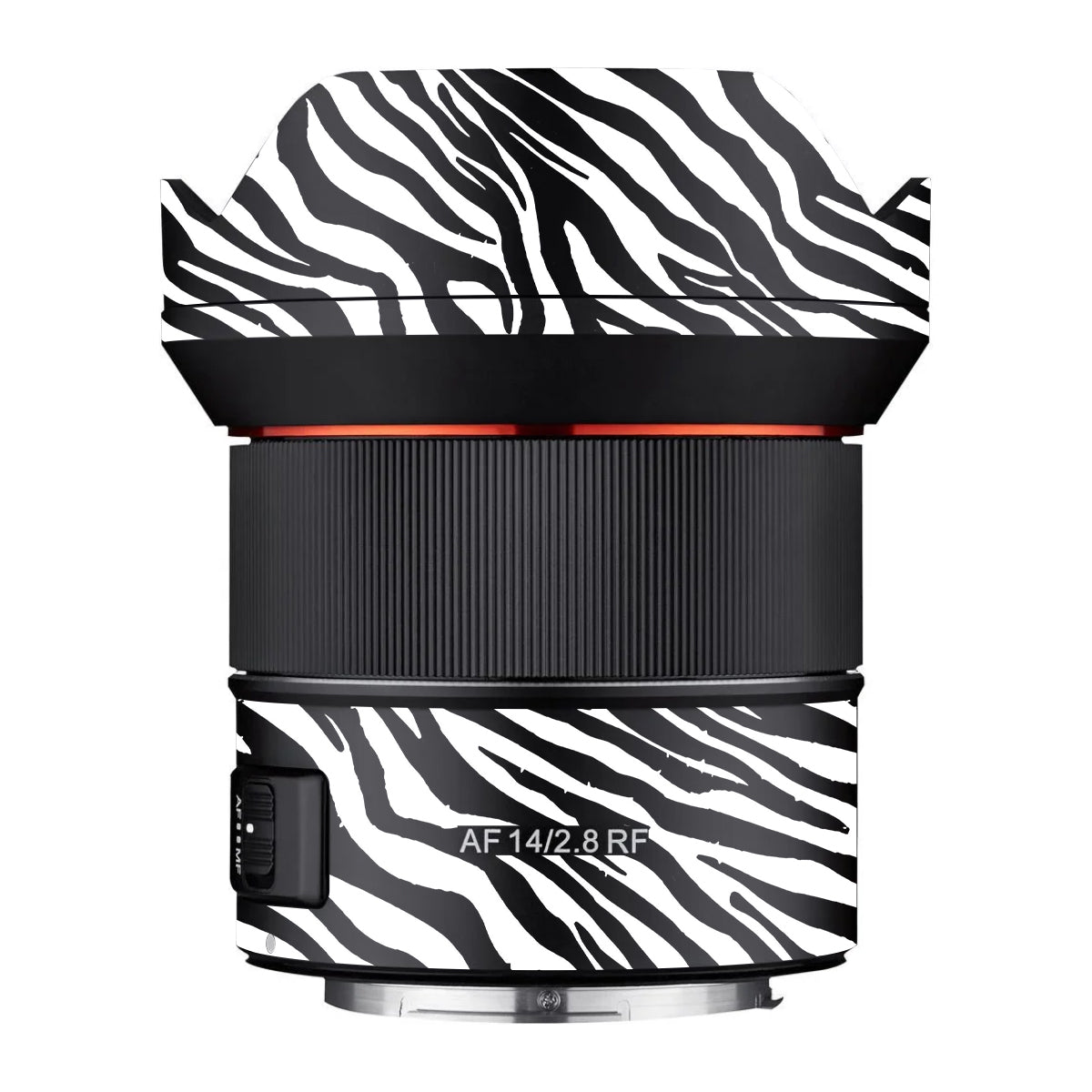 Classic Zebra Stripes Samyang AF 14mm F/2.8 RF Camera Lens Skin