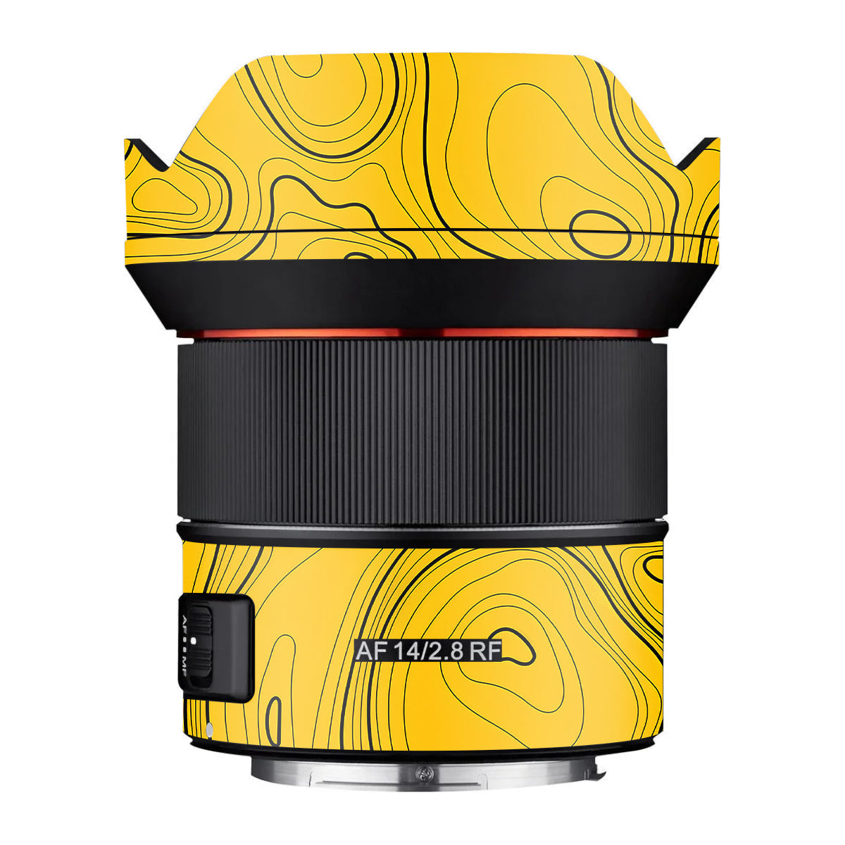 Topographic Map Pattern Samyang AF 14mm F/2.8 RF Camera Lens Skin