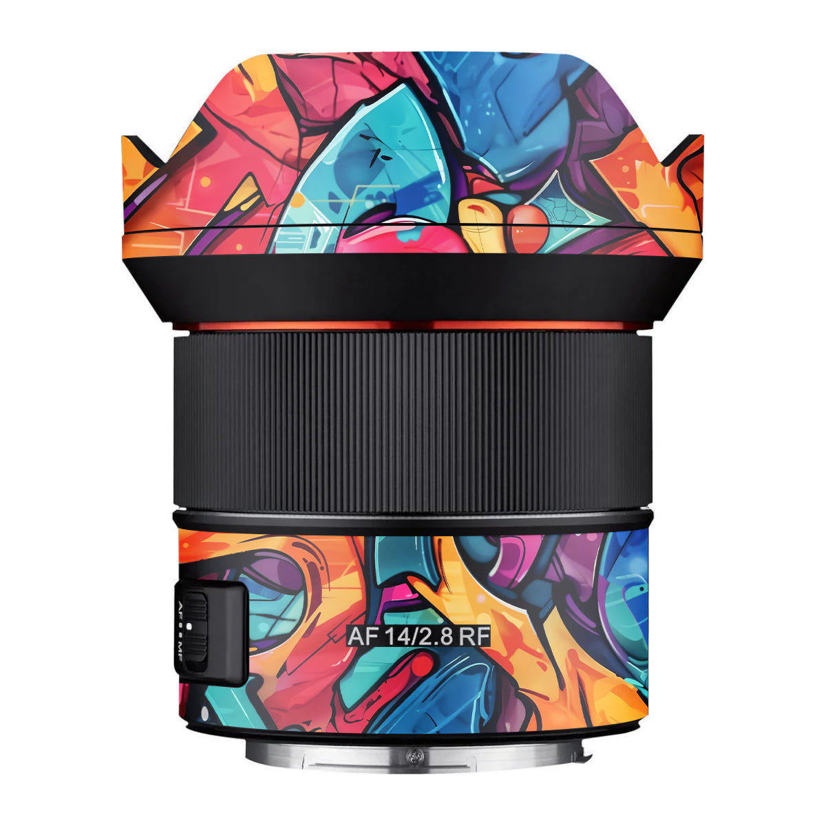 Urban Graffiti Explosion Samyang AF 14mm F/2.8 RF Camera Lens Skin