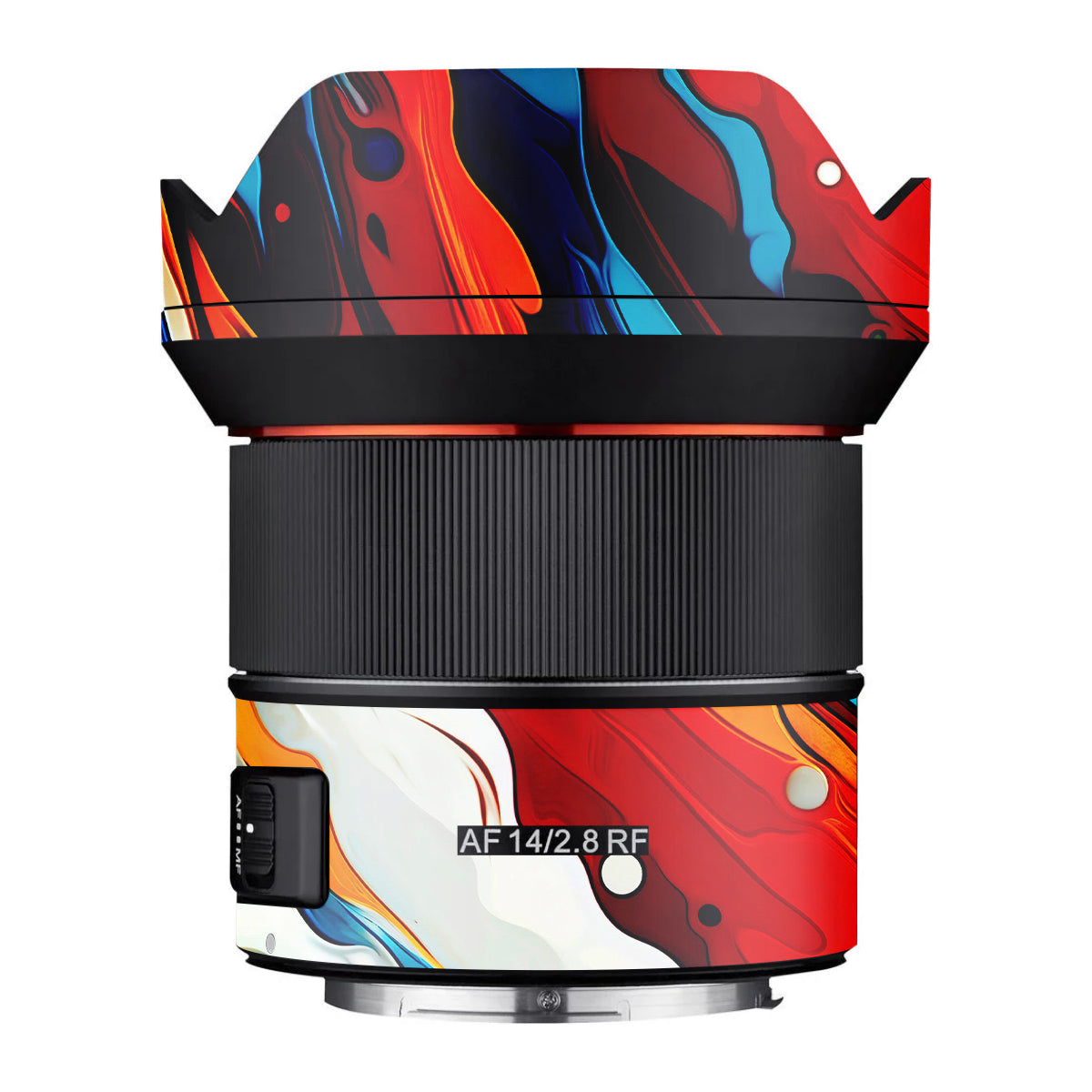 Fire & Ice Flow Samyang AF 14mm F/2.8 RF Camera Lens Skin