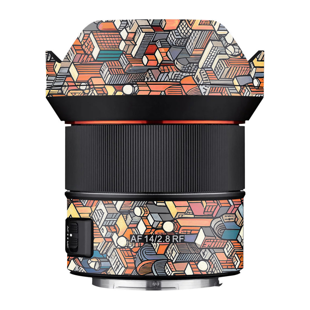 Isometric Cityscape Samyang AF 14mm F/2.8 RF Camera Lens Skin