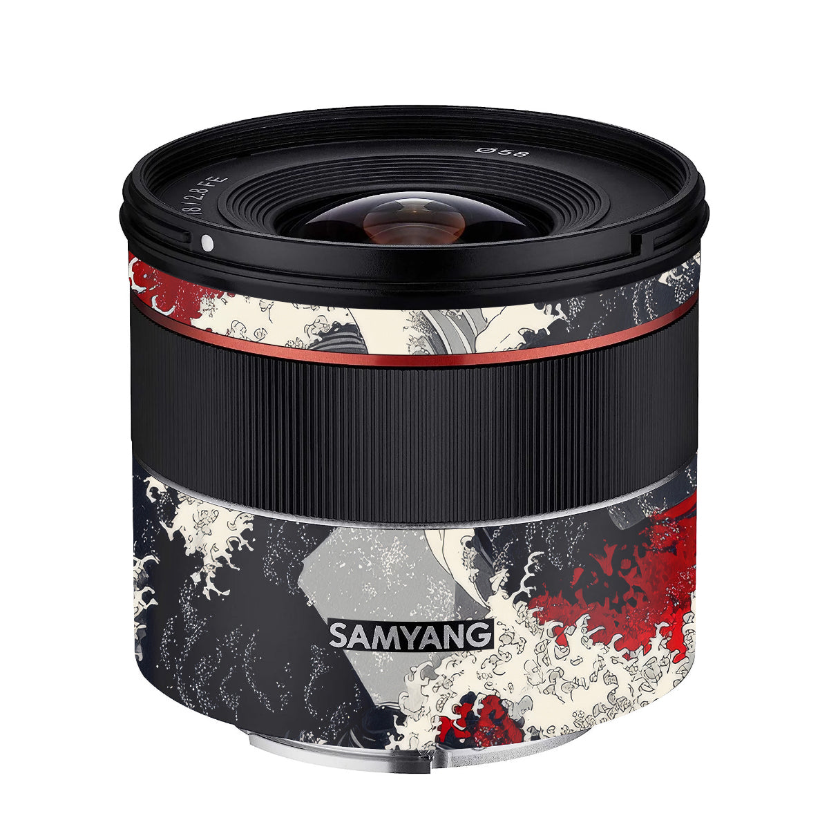 Abstract Waves Samyang FE 18mm F/2.8 Camera Lens Skin