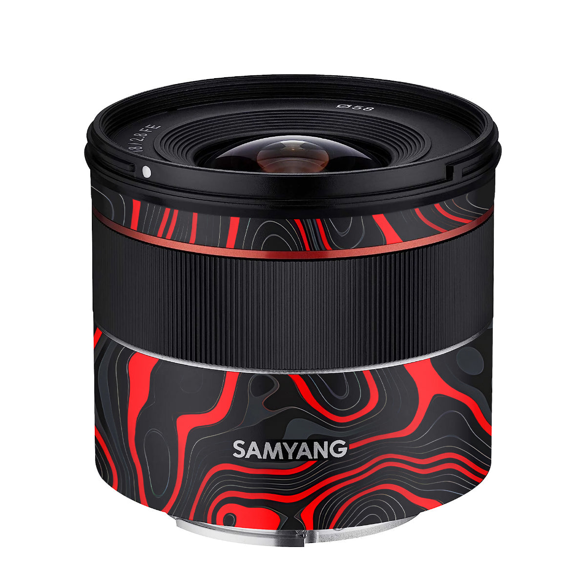 Crimson Waves Samyang FE 18mm F/2.8 Camera Lens Skin