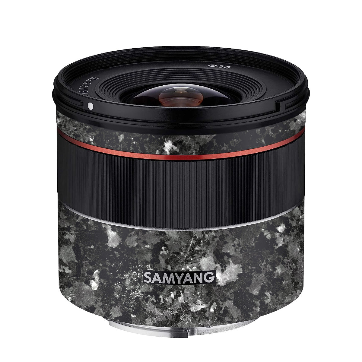 Black Granite Samyang FE 18mm F/2.8 Camera Lens Skin
