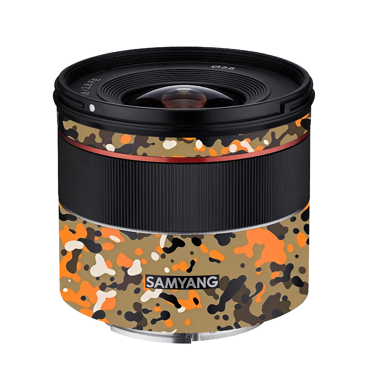 Orange Brown Spot Samyang FE 18mm F/2.8 Camera Lens Skin