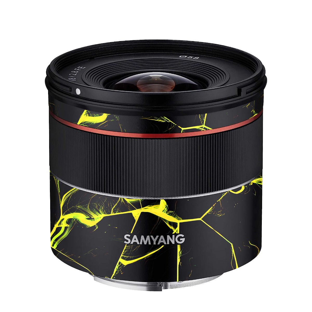 Plasma Grid Samyang FE 18mm F/2.8 Camera Lens Skin