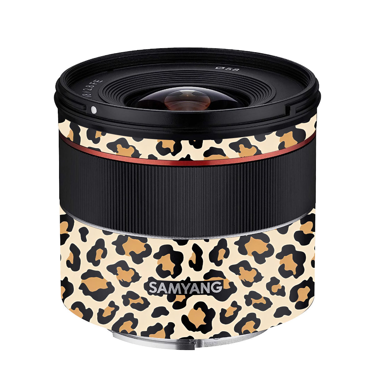 Sandy Leopard Spots Samyang FE 18mm F/2.8 Camera Lens Skin