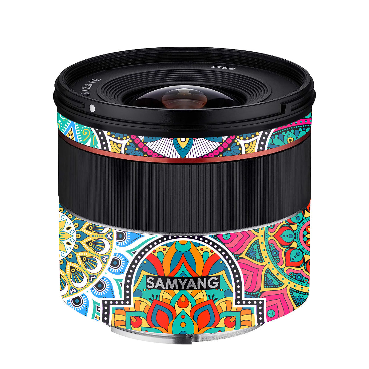 Boho Mandala Tile Pattern Samyang FE 18mm F/2.8 Camera Lens Skin
