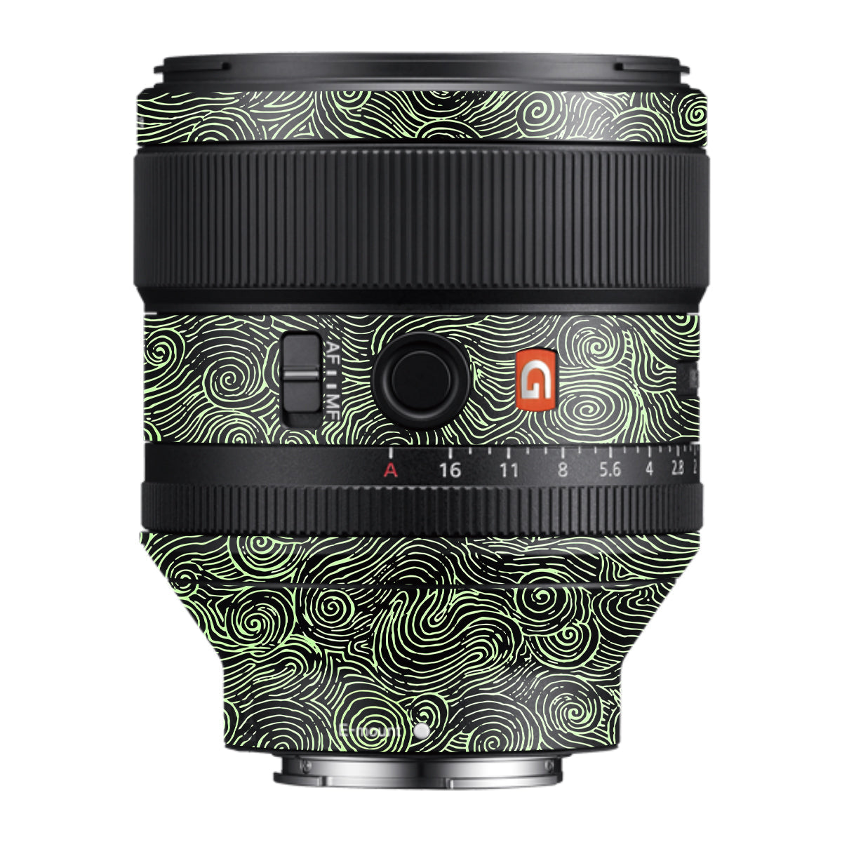 Green Spirals Samyang FE 85mm F/1.4 Camera Lens Skin