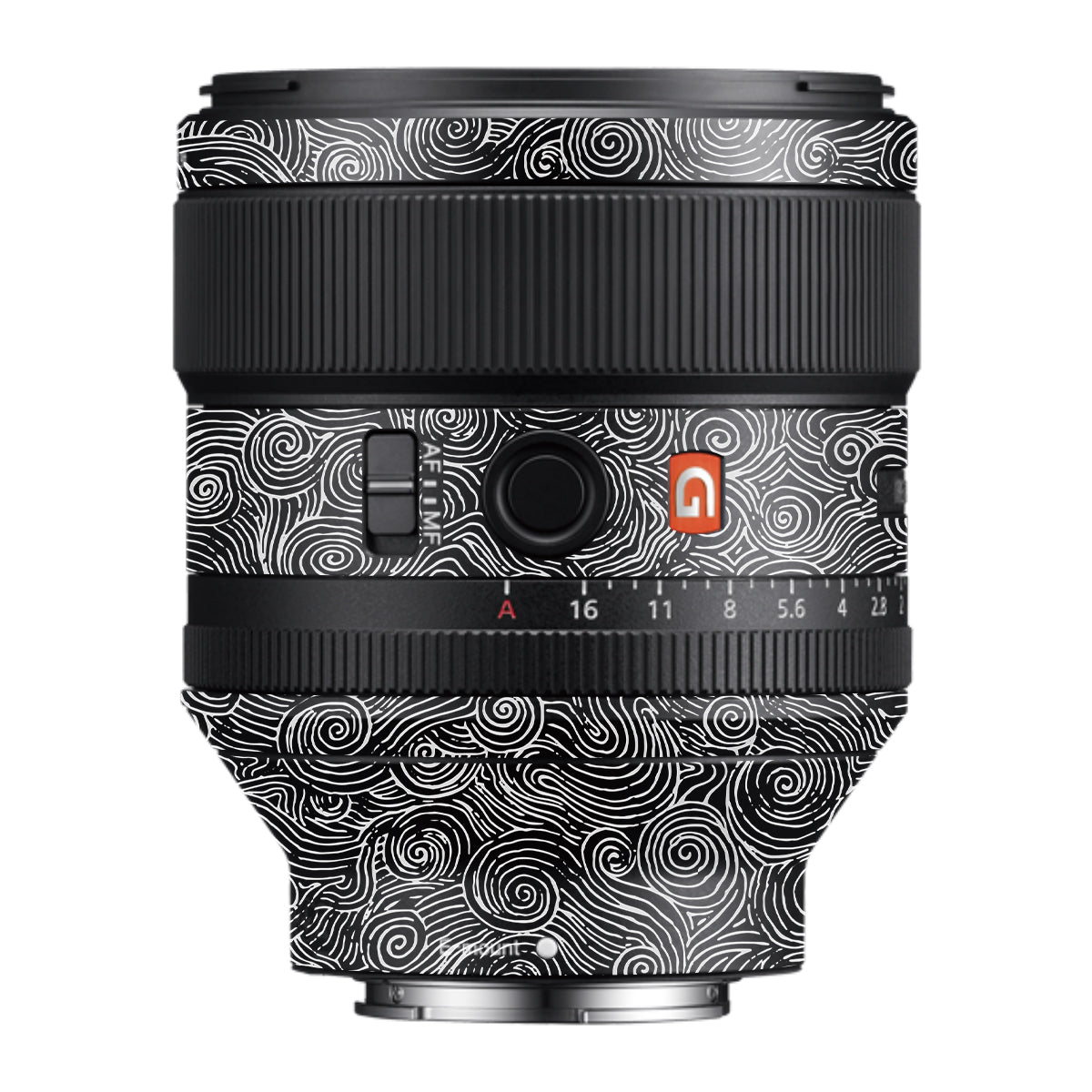 White Spirals Samyang FE 85mm F/1.4 Camera Lens Skin