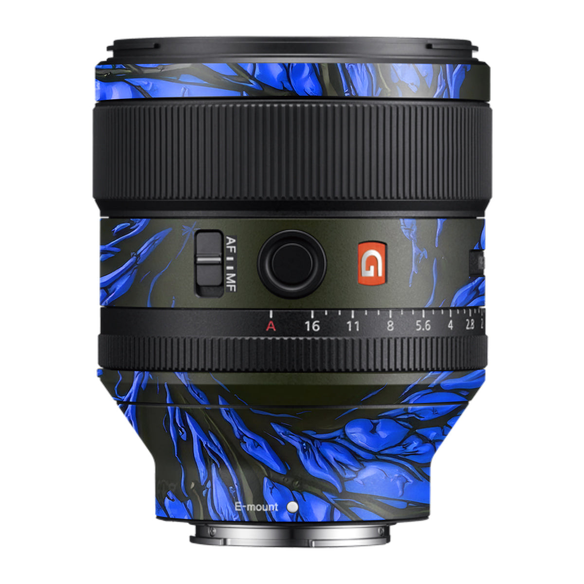 Venom Blue Samyang FE 85mm F/1.4 Camera Lens Skin