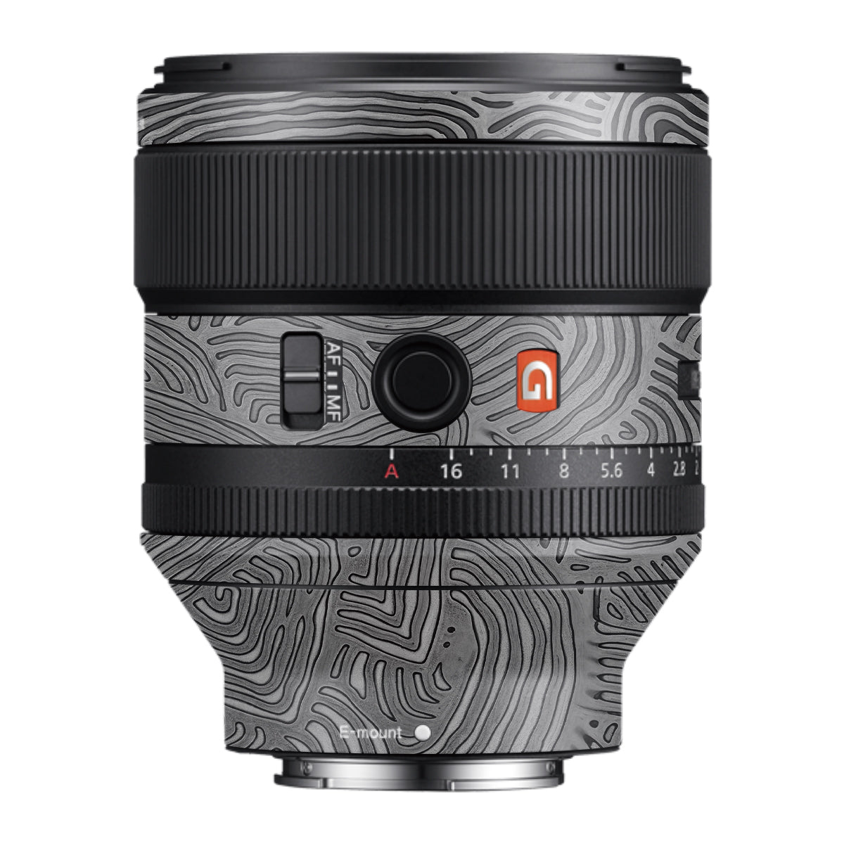 Monochrome Line Maze Samyang FE 85mm F/1.4 Camera Lens Skin