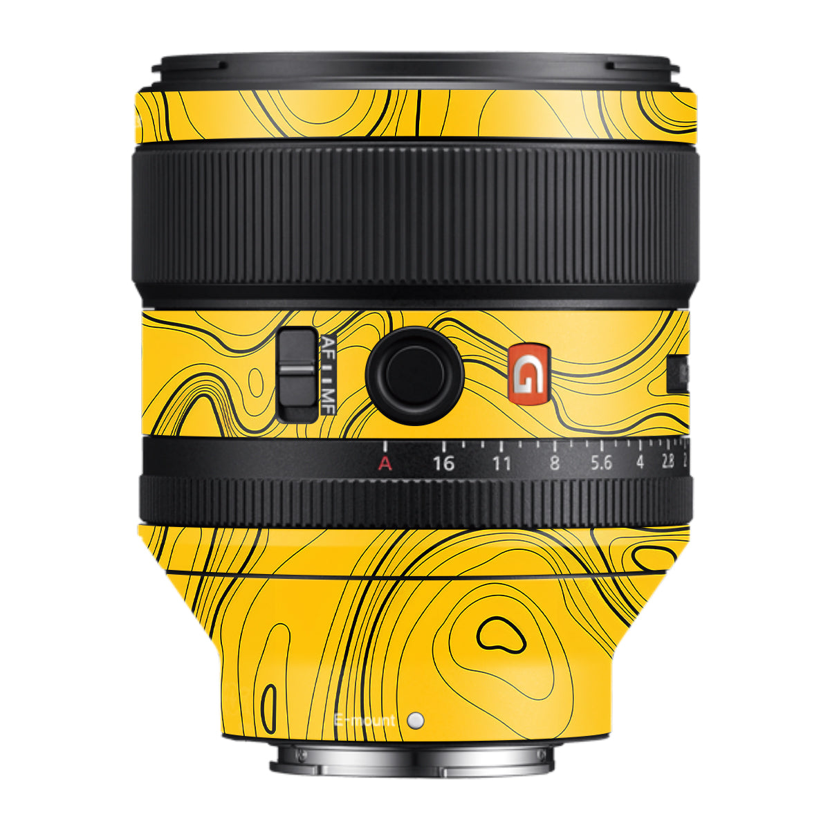 Topographic Map Pattern Samyang FE 85mm F/1.4 Camera Lens Skin
