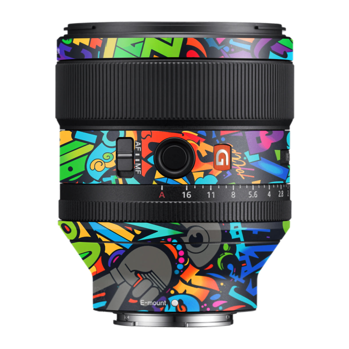 Colorful Urban Street Art Lettering Samyang FE 85mm F/1.4 Camera Lens Skin
