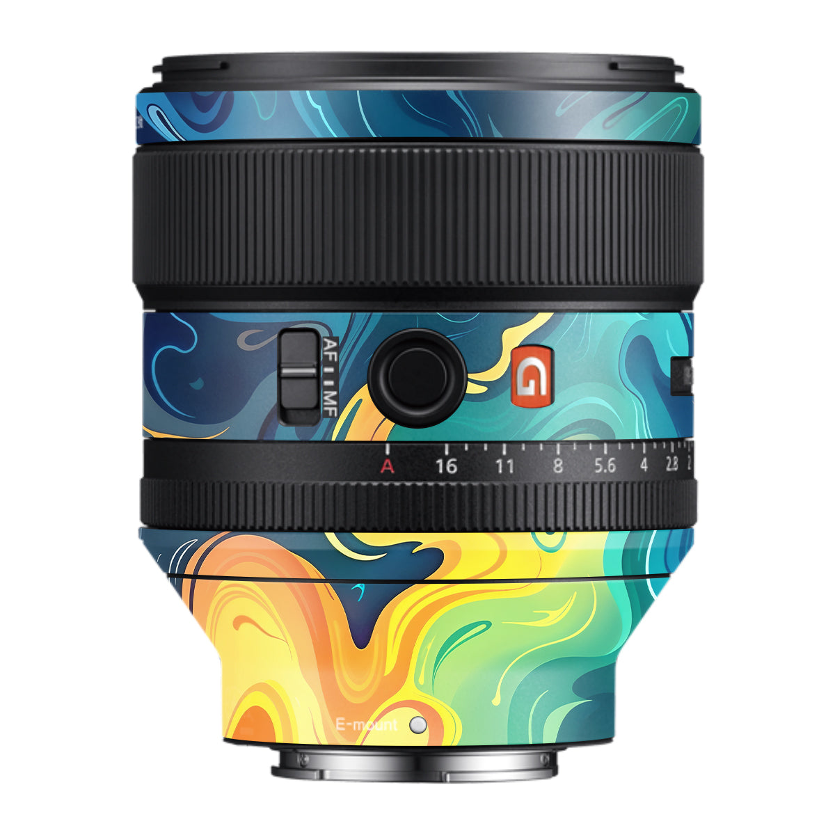 Rainbow Liquid Fusion Samyang FE 85mm F/1.4 Camera Lens Skin