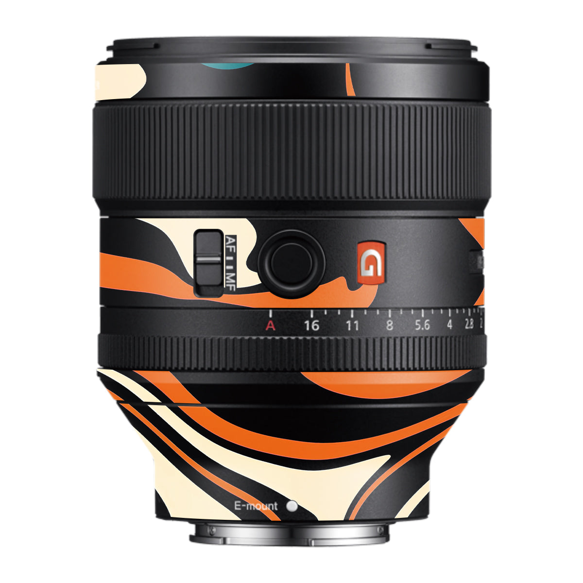Mid-Century Abstract Swirl Samyang FE 85mm F/1.4 Camera Lens Skin