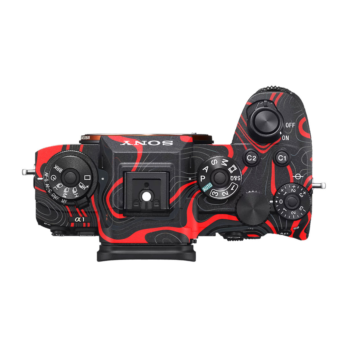 Crimson Waves Sony A1 Camera Skin
