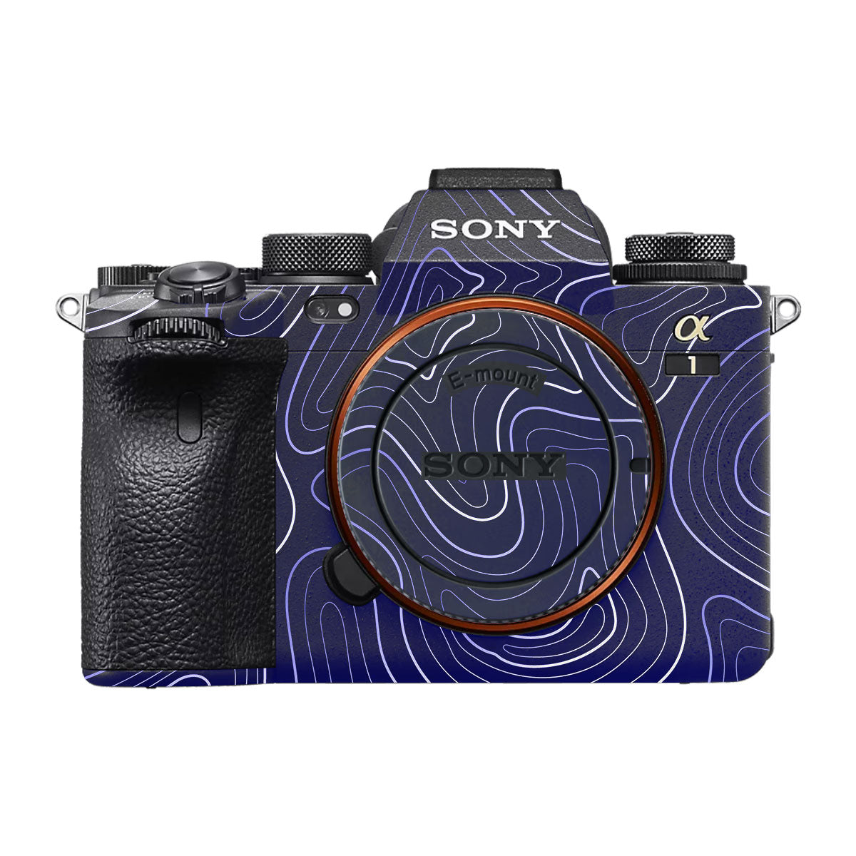 Deep Blue Contour Sony A1 Camera Skin